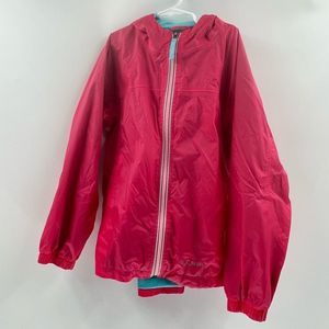 LL Bean Pink Windbreaker sz 10